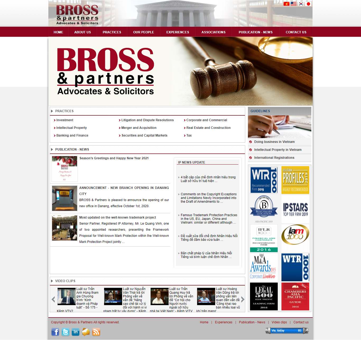 Thiết kế Web giới thiệu công ty bross.vn