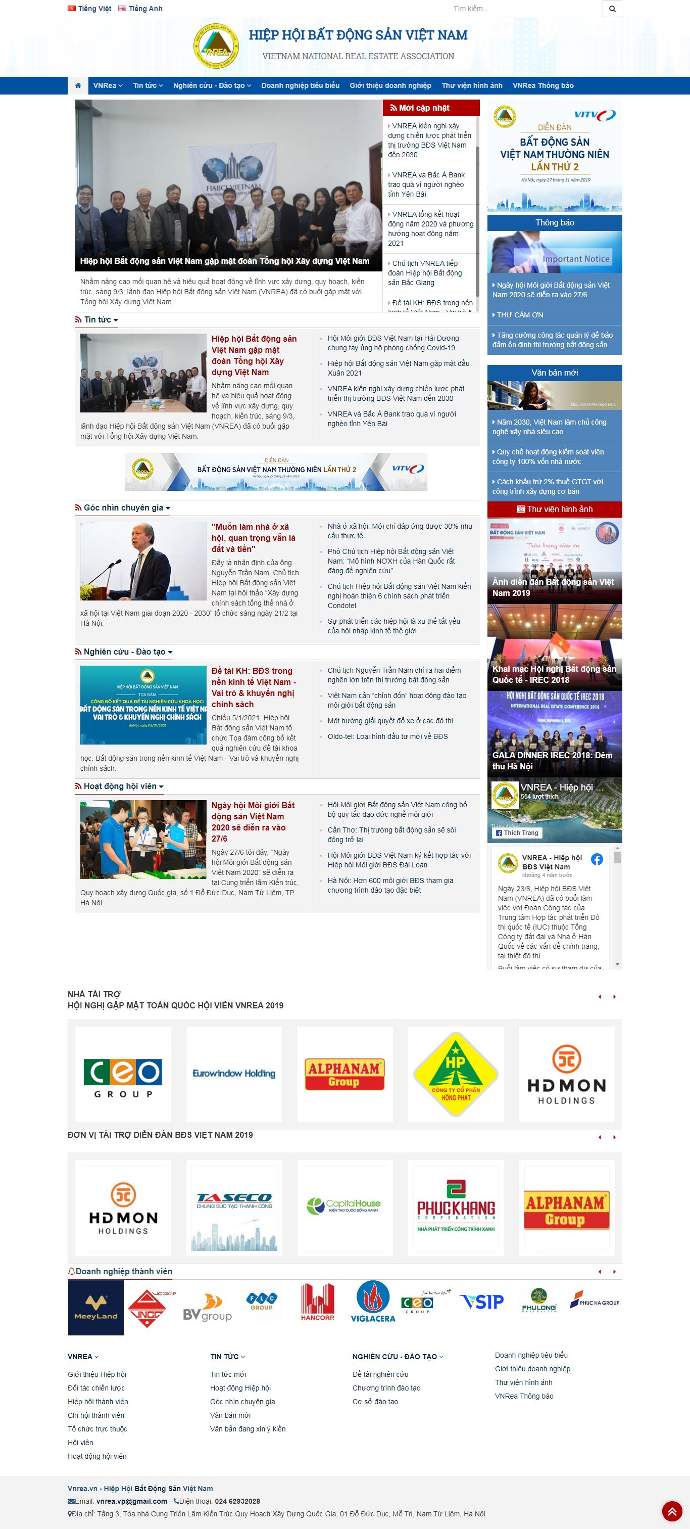 Thiết kế Web bất động sản vnrea.vn