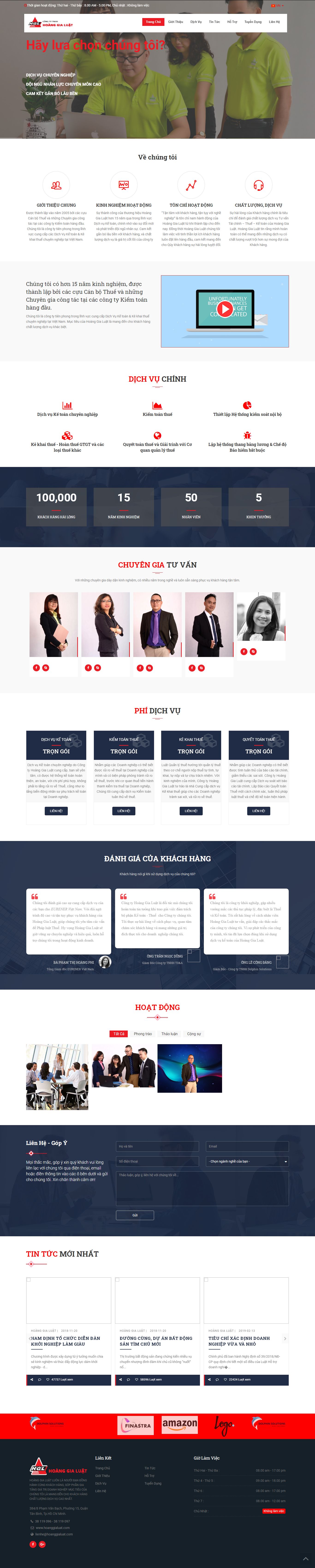 Thiết kế Web kế toán hoanggialuat.com