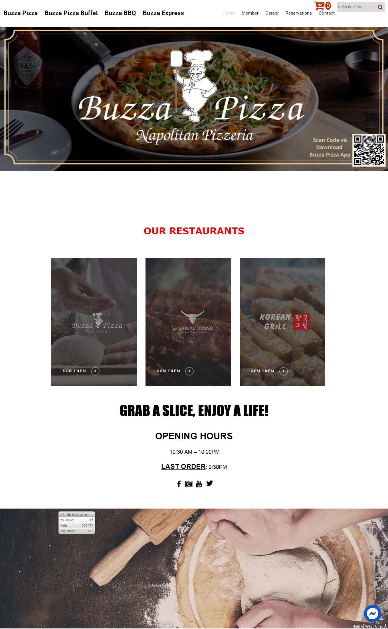 Thiết kế Web bán đồ ăn vặt buzzapizza.vn