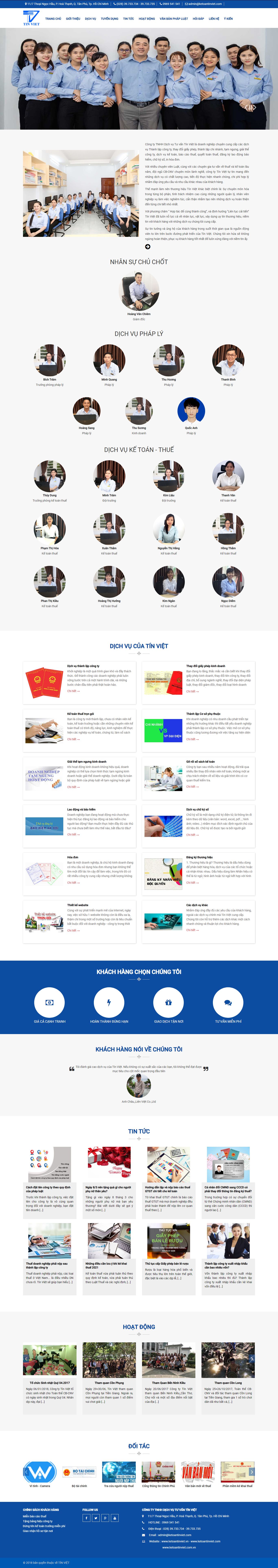 Thiết kế Web kế toán ketoantinviet.vn