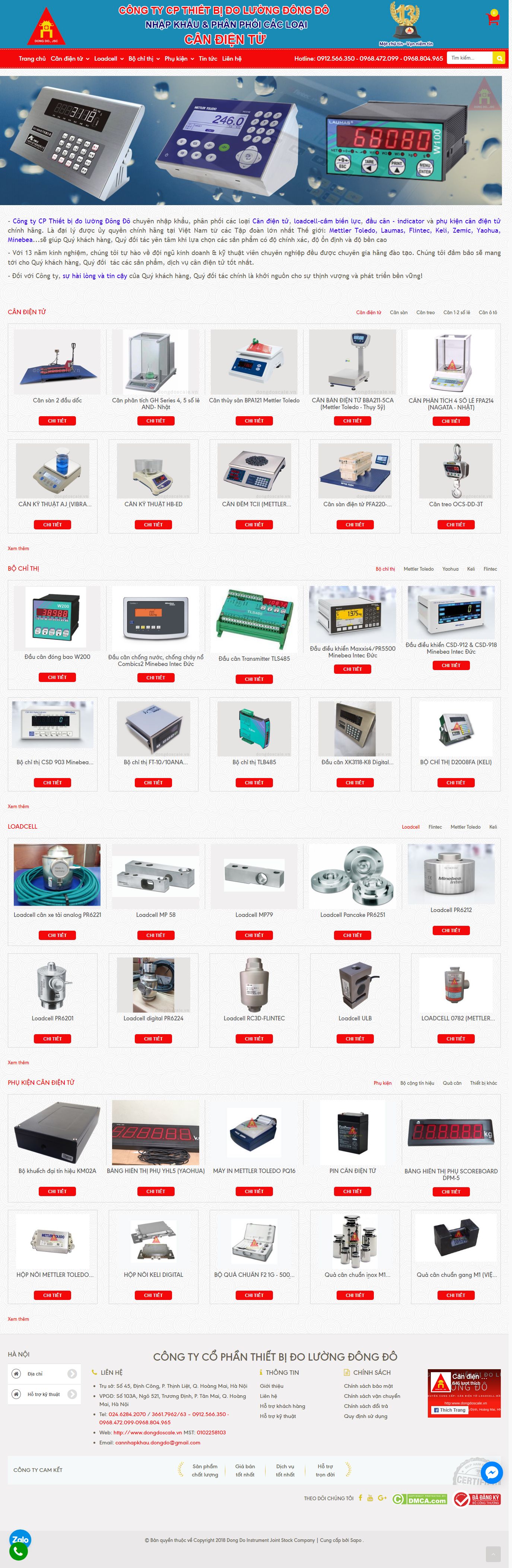 Thiết kế Web điện tử dongdoscale.vn
