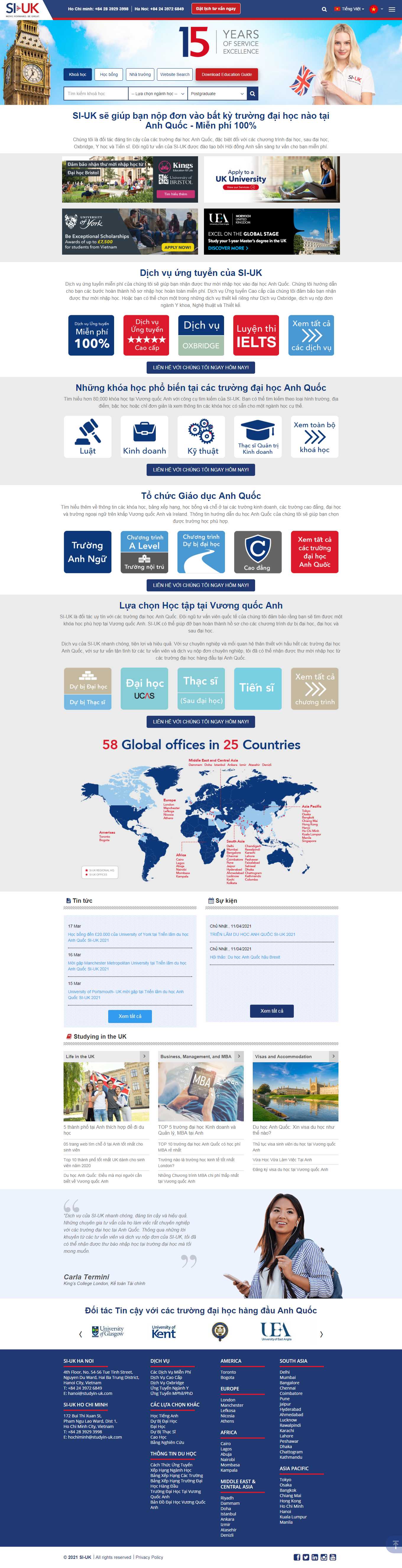 Thiết kế Web du học anh studyin-uk.vn