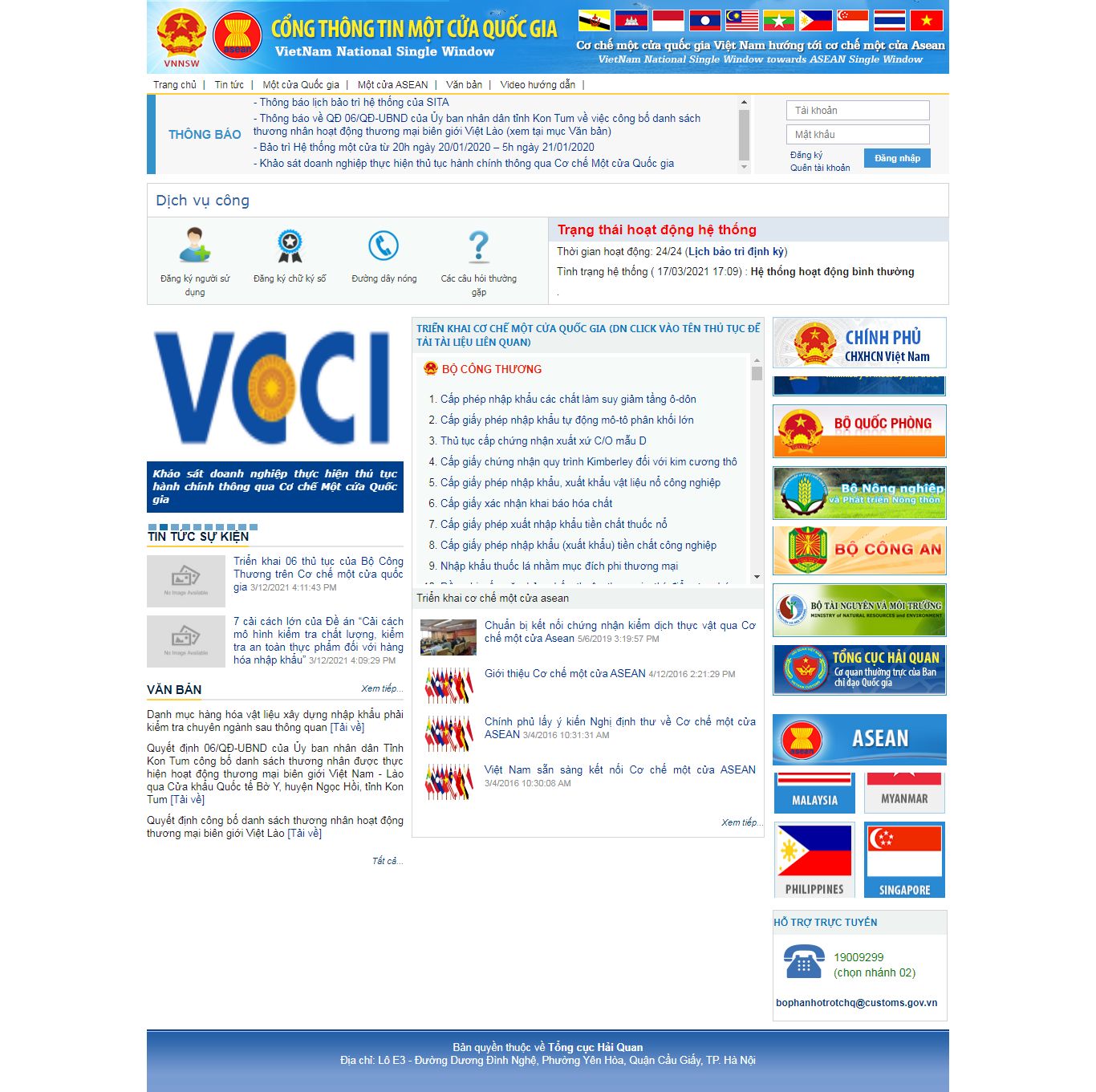 Thiết kế Web nhà nước vnsw.gov.vn