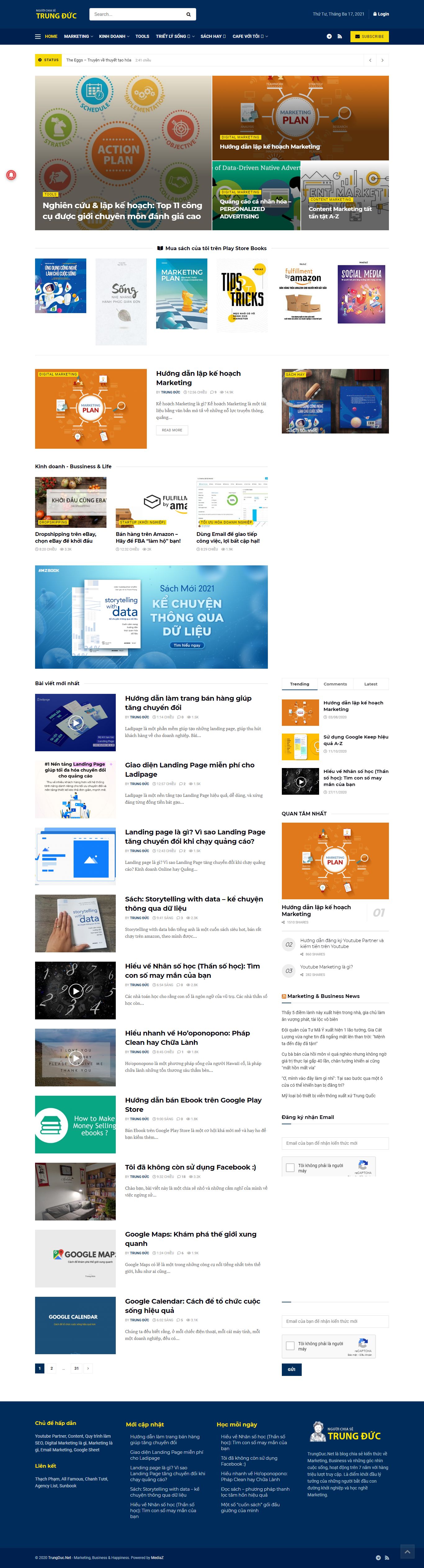 Thiết kế Web cá nhân trungduc.net