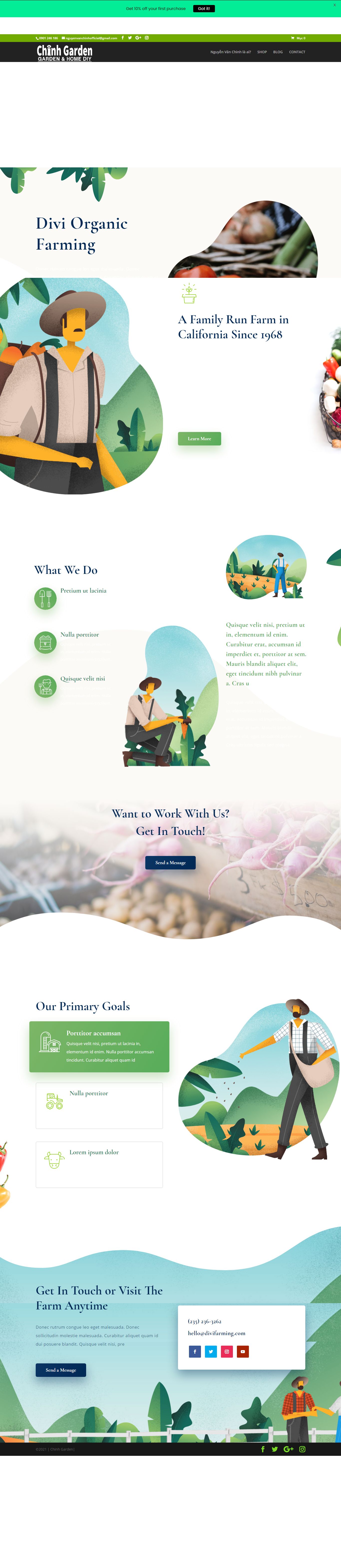 Thiết kế Web cá nhân nguyenvanchinh.com