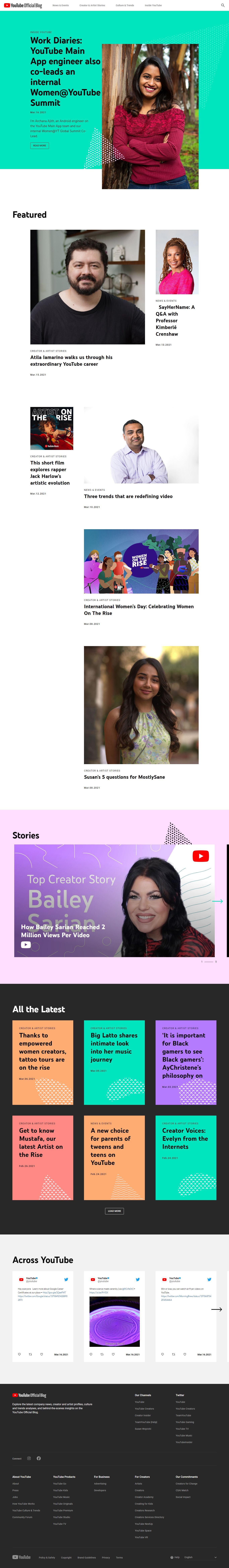 Thiết kế Web người nổi tiếng blog.youtube