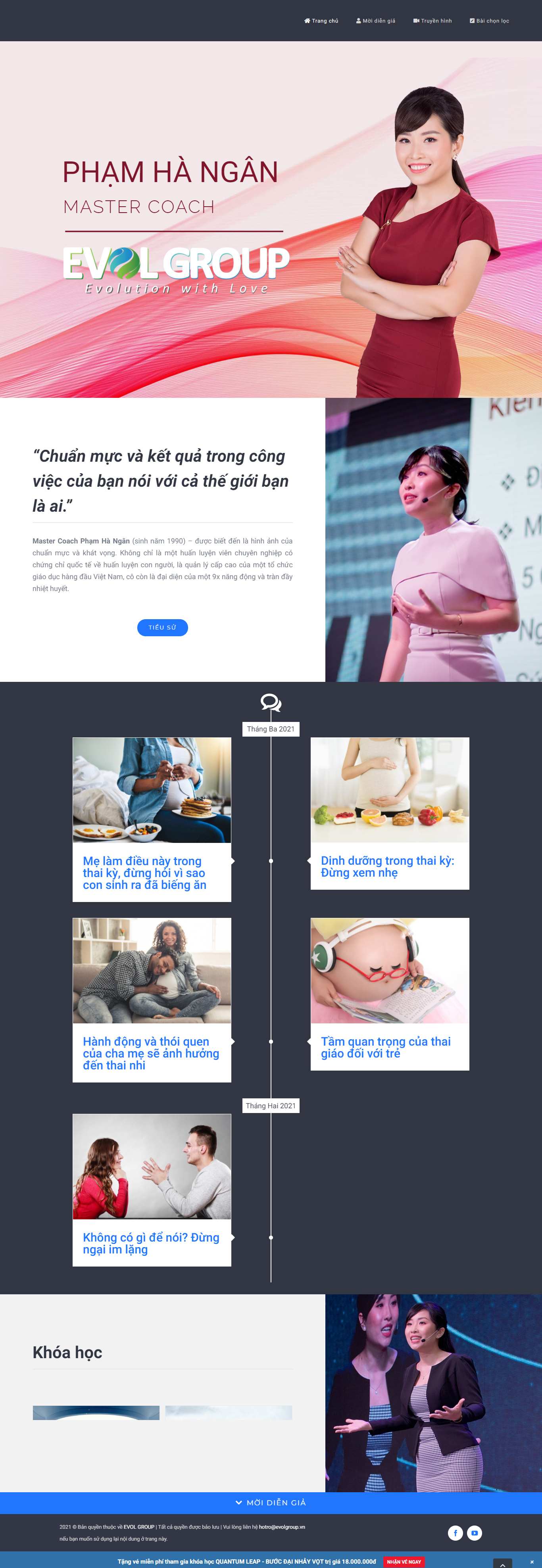 Thiết kế Web người nổi tiếng phamhangan.vn
