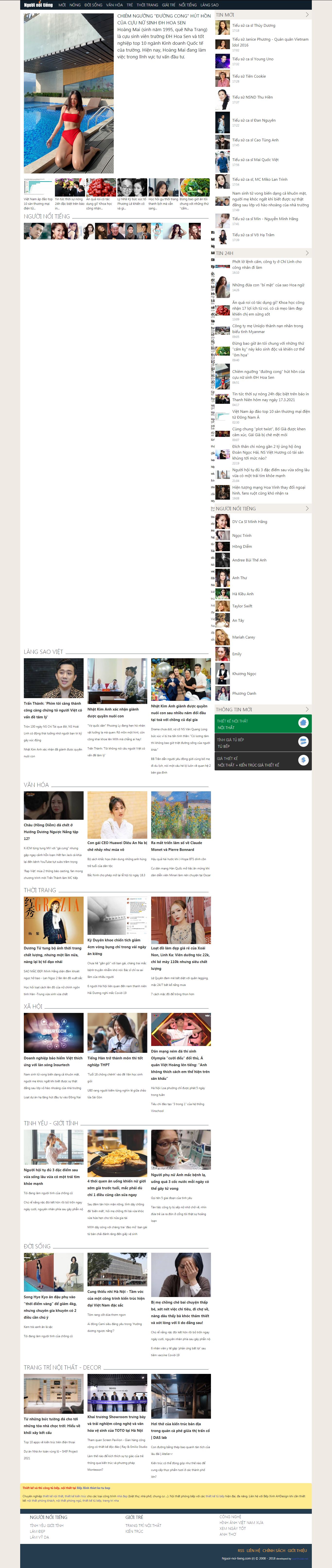 Thiết kế Web người nổi tiếng nguoi-noi-tieng.com