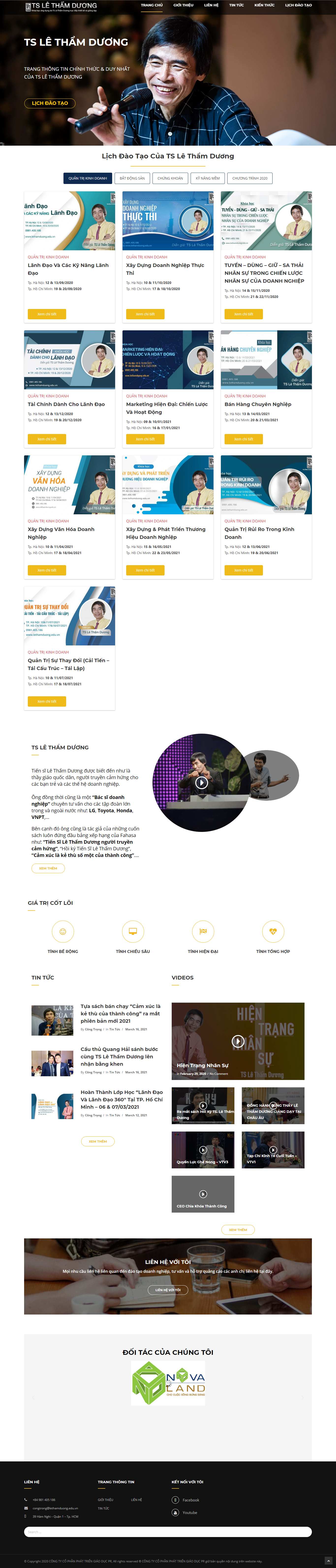 Thiết kế Web người nổi tiếng lethamduong.edu.vn