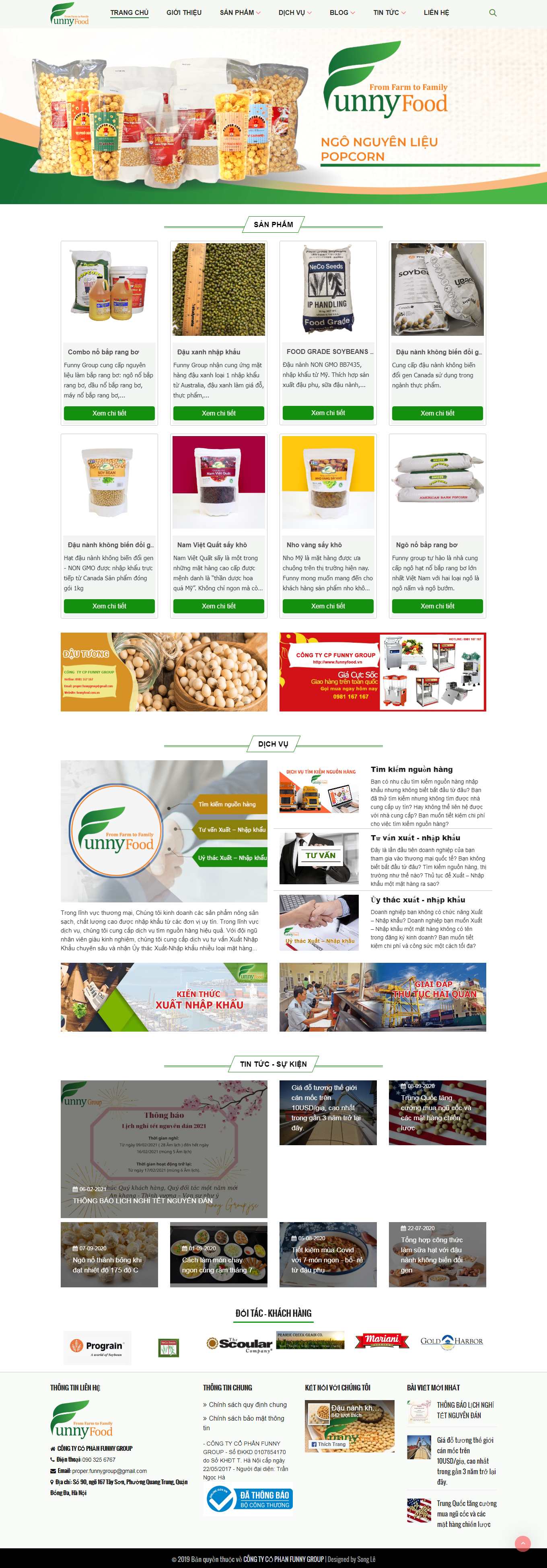 Thiết kế Web asp.net funnyfood.vn