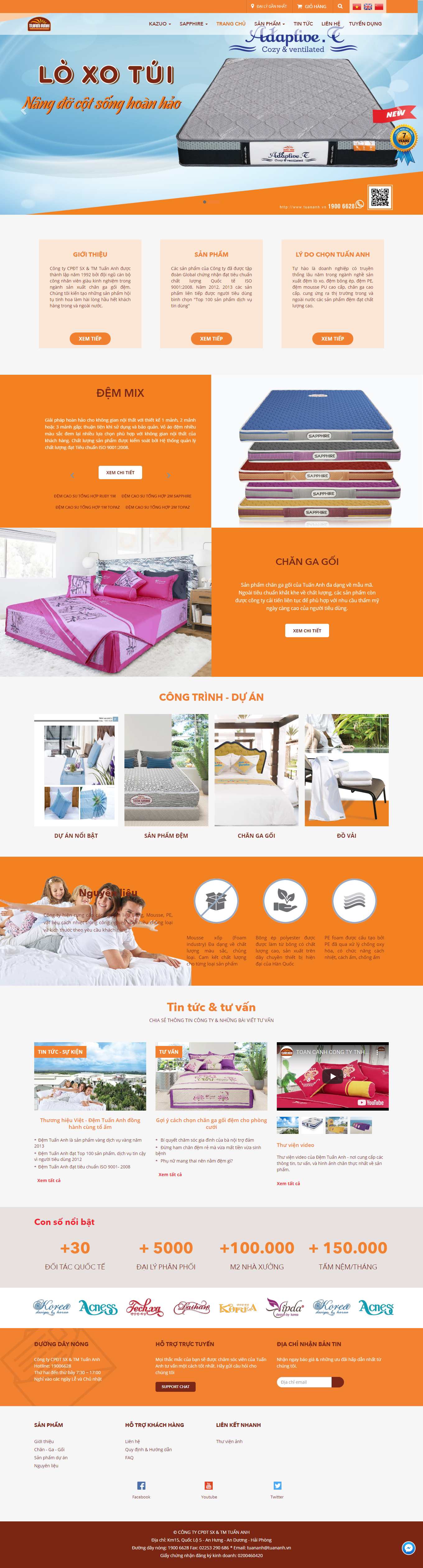 Thiết kế Web trường học tuananh.vn