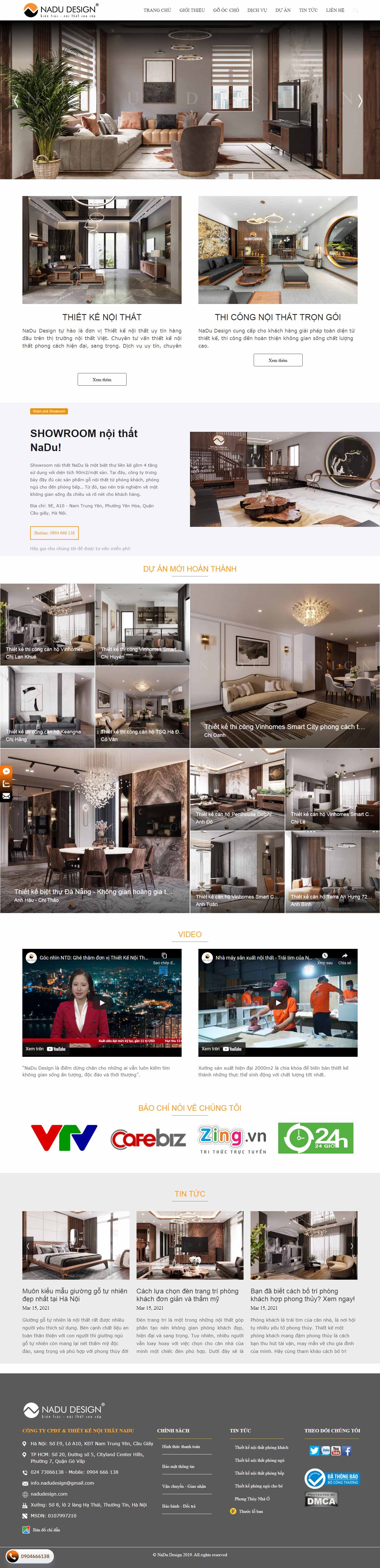 Thiết kế Web asp.net nadudesign.com