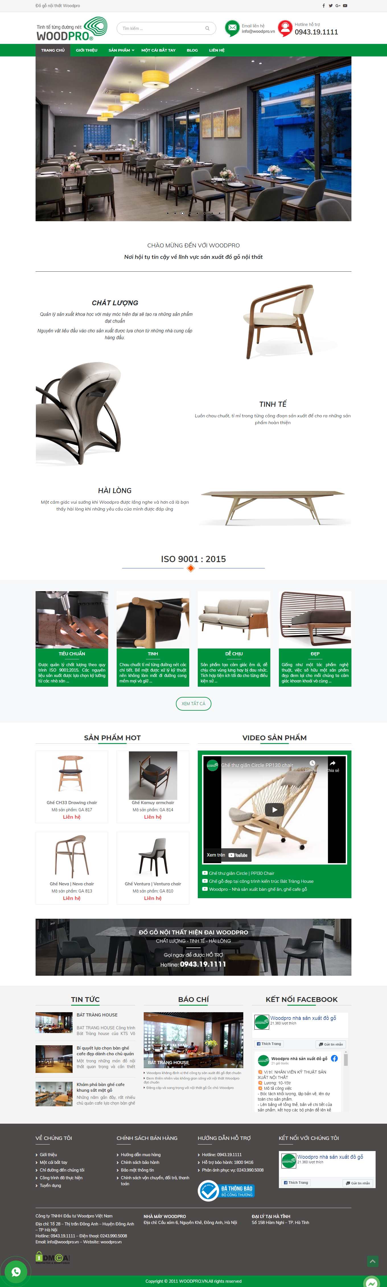 Thiết kế Web asp.net woodpro.vn