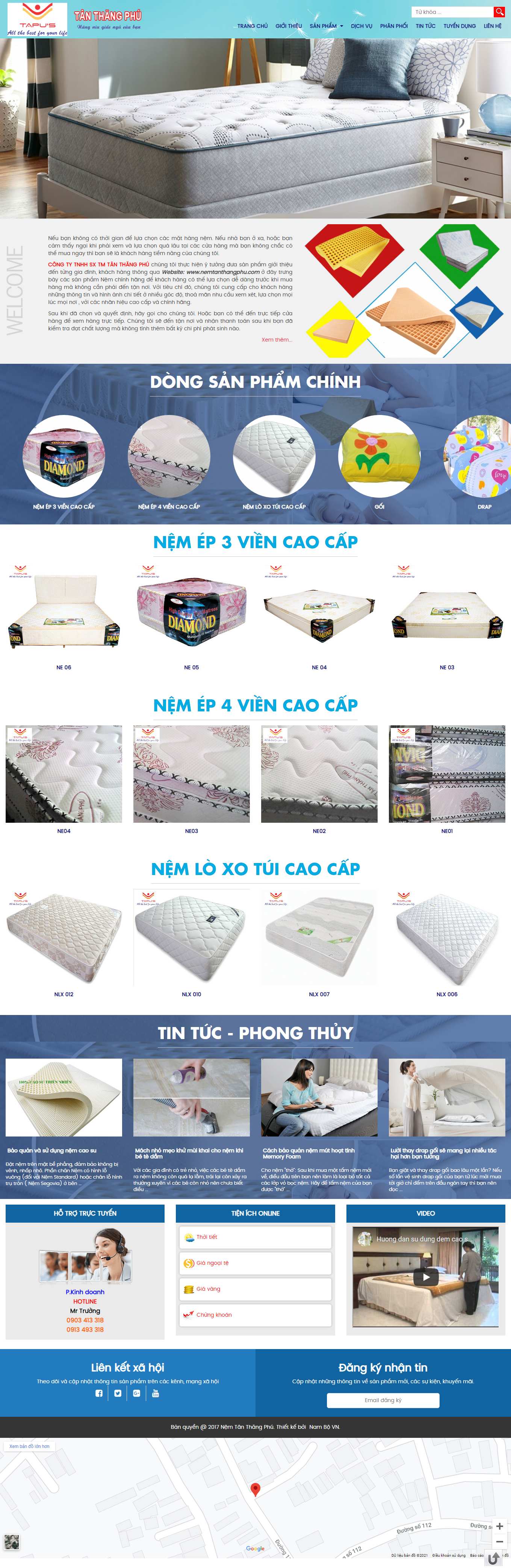 Thiết kế Web wordpress nemtanthangphu.com