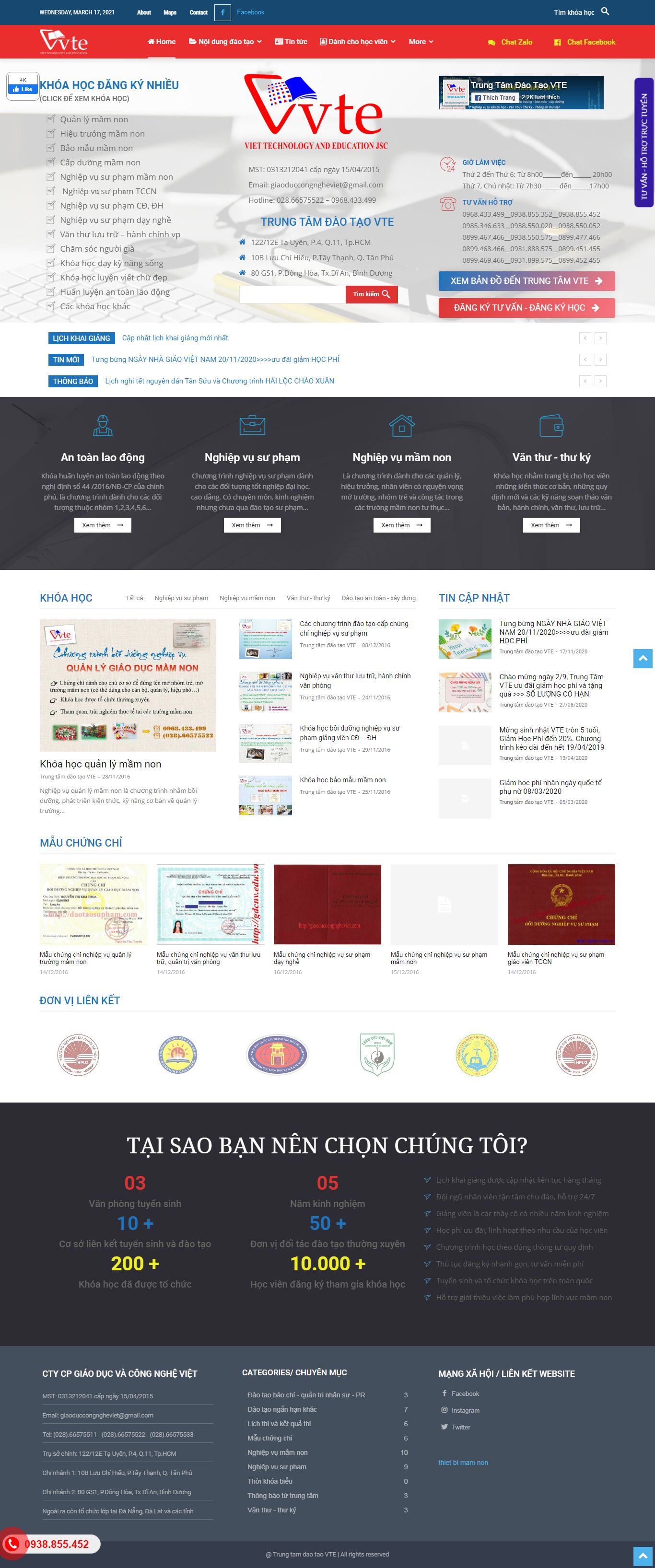 Thiết kế Web trường mầm non giaoduccongngheviet.com