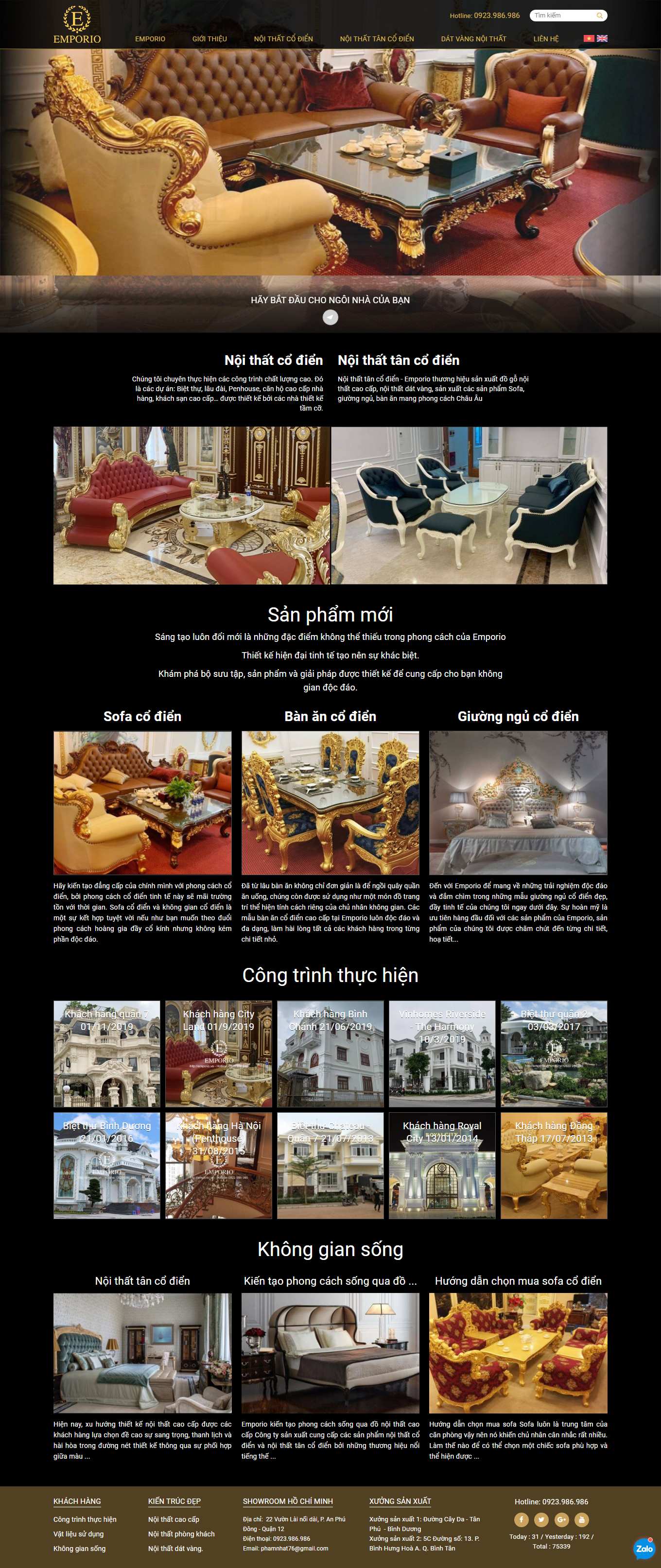 Thiết kế Web joomla emporio.vn