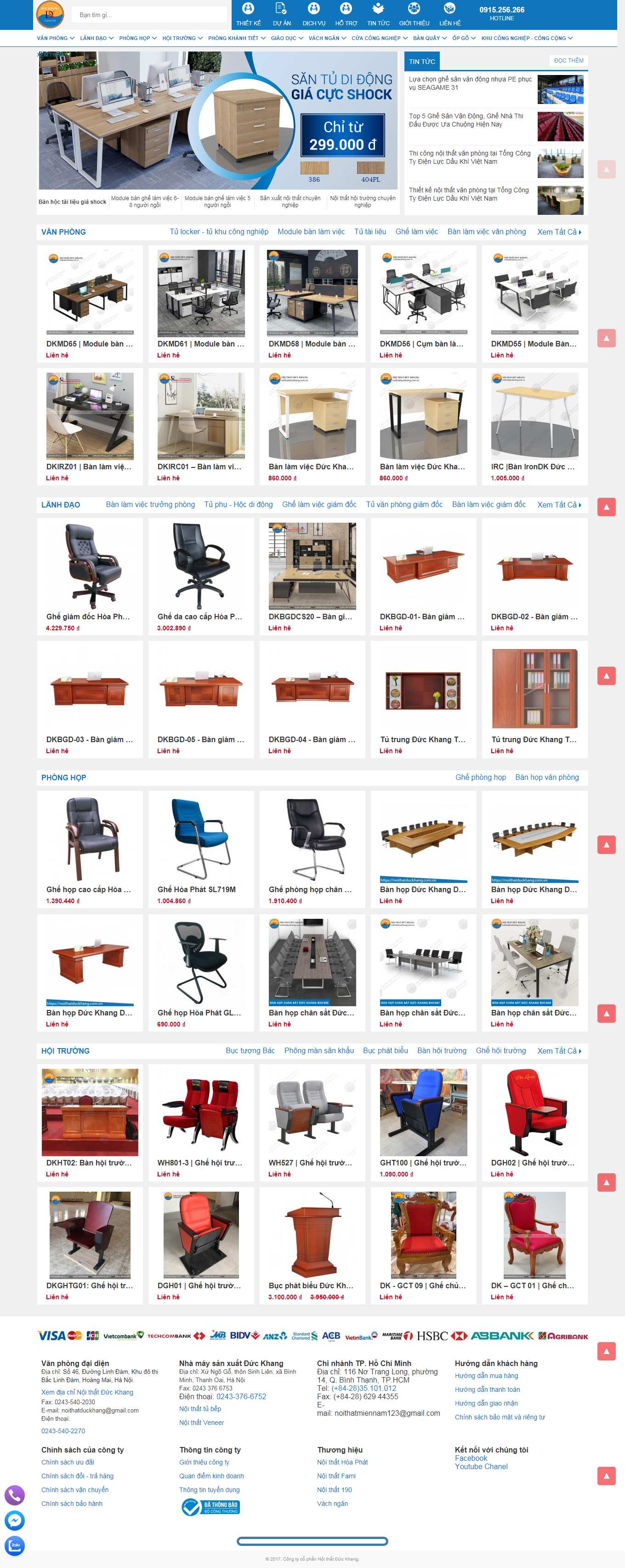 Thiết kế Web joomla noithatduckhang.com.vn