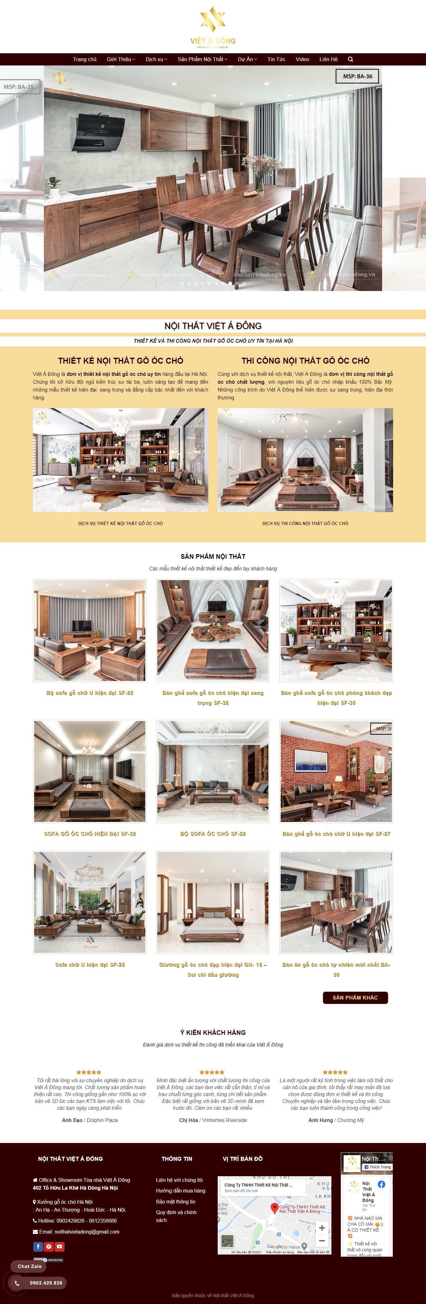 Thiết kế Web joomla noithatvietadong.vn