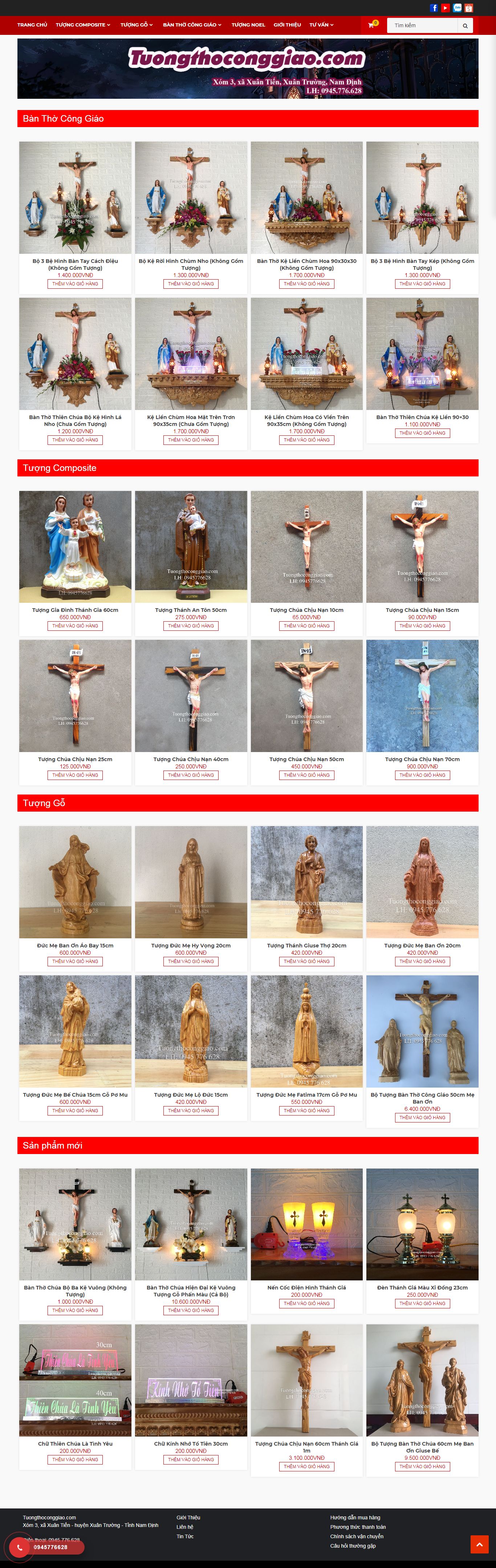 Thiết kế Web công giáo tuongthoconggiao.com