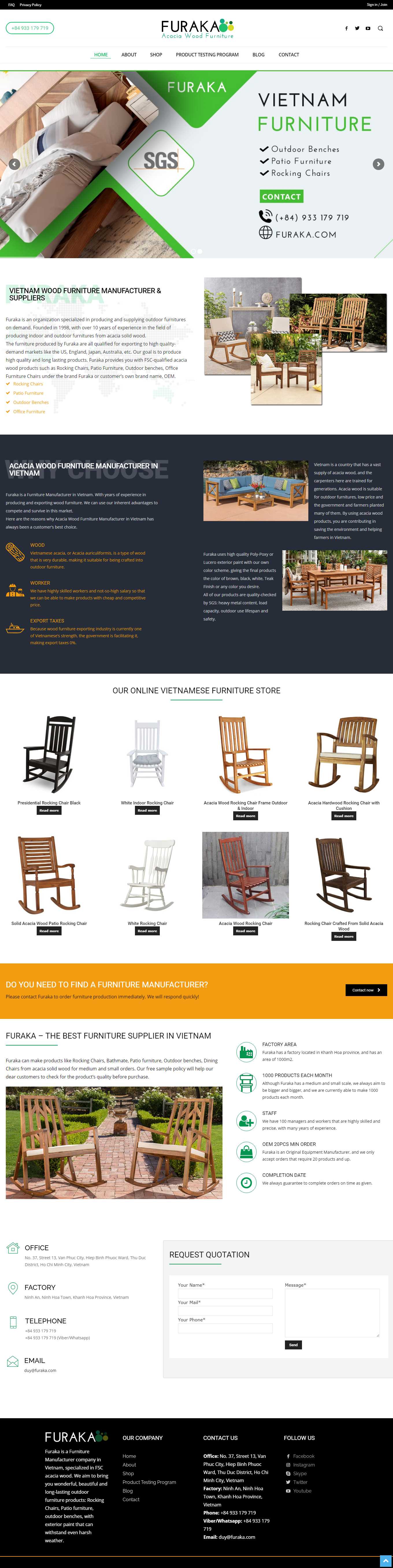 Thiết kế Web magento furaka.com