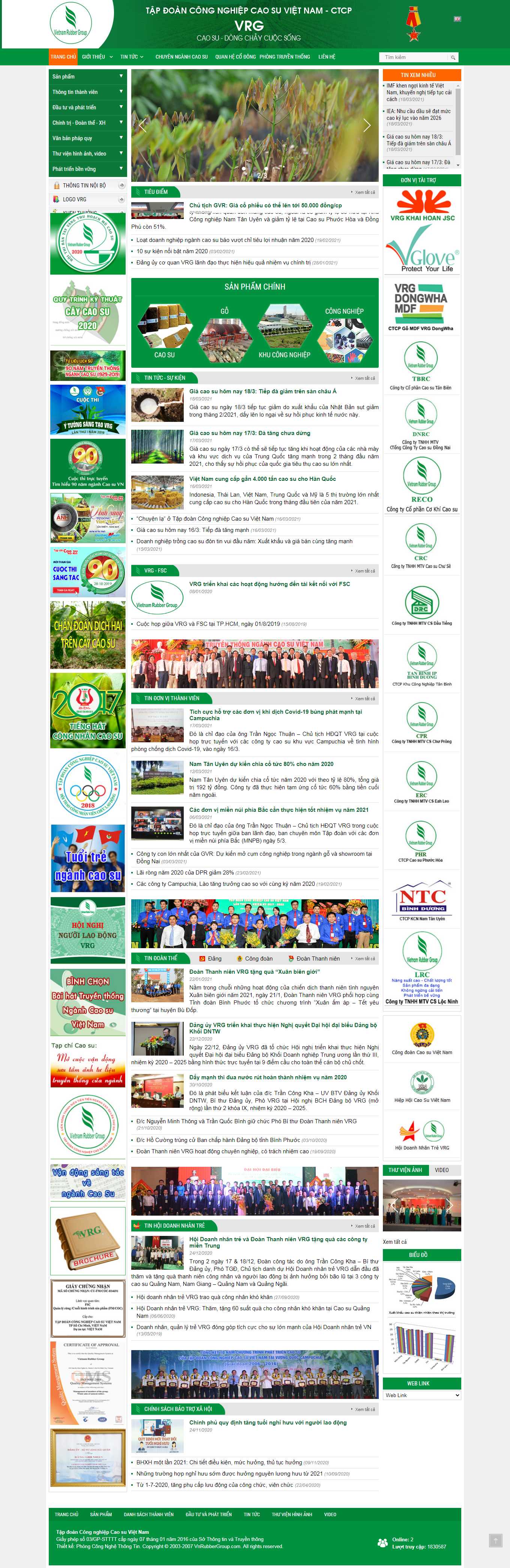 Thiết kế Web siêu việt rubbergroup.vn