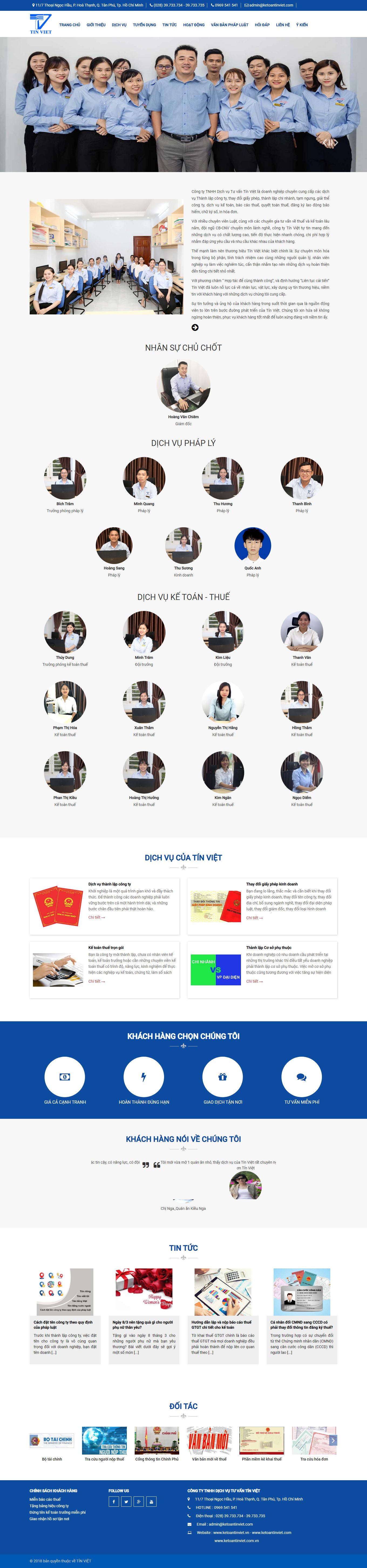 Thiết kế Web kiểm toán ketoantinviet.vn