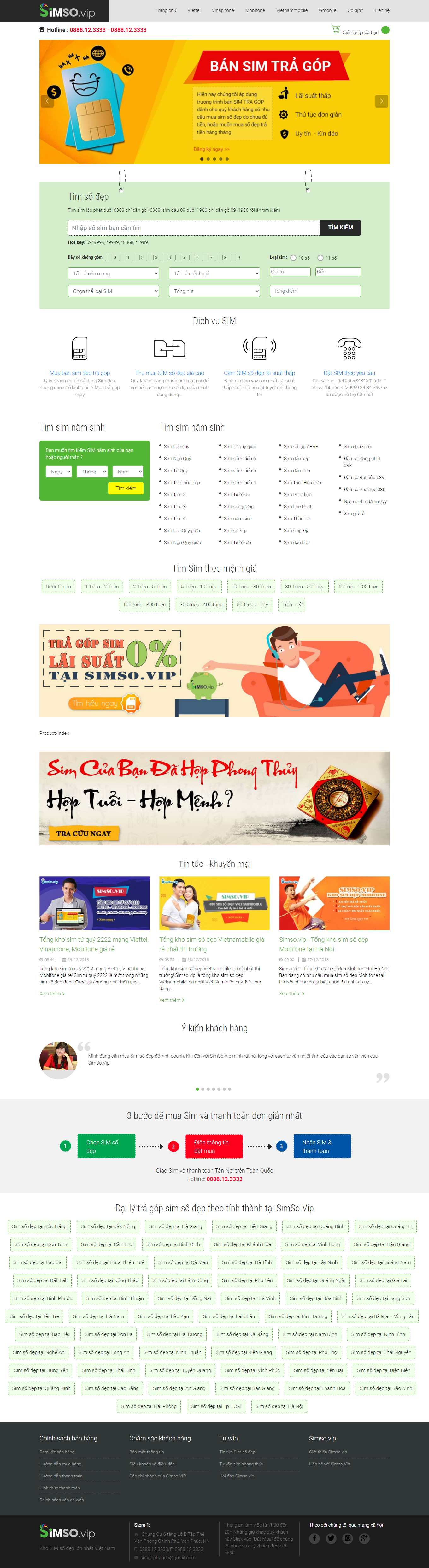 Thiết kế Web sim số simso.vip