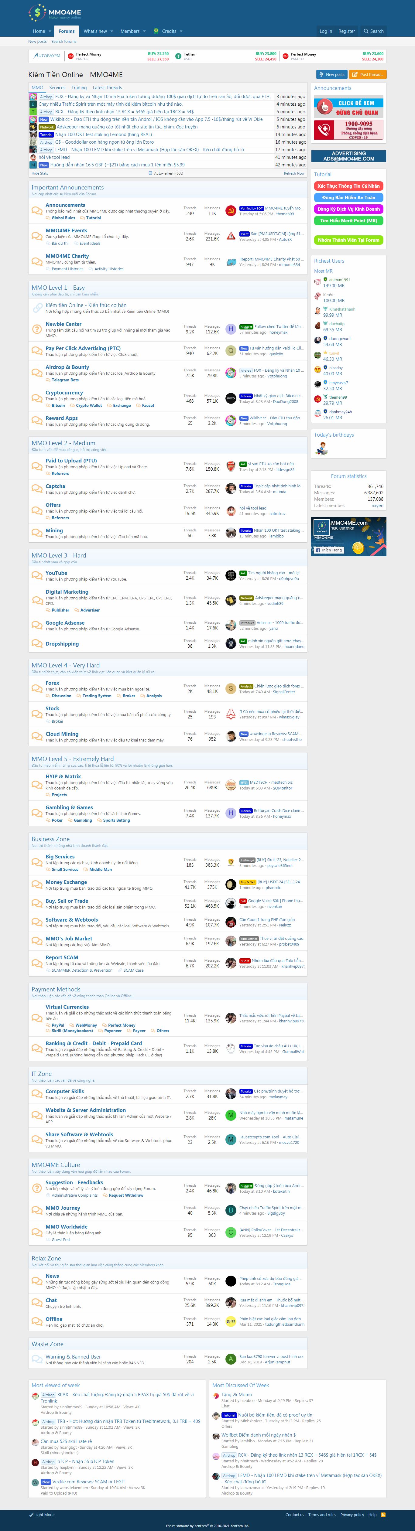 Thiết kế Web diễn đàn mmo4me.com