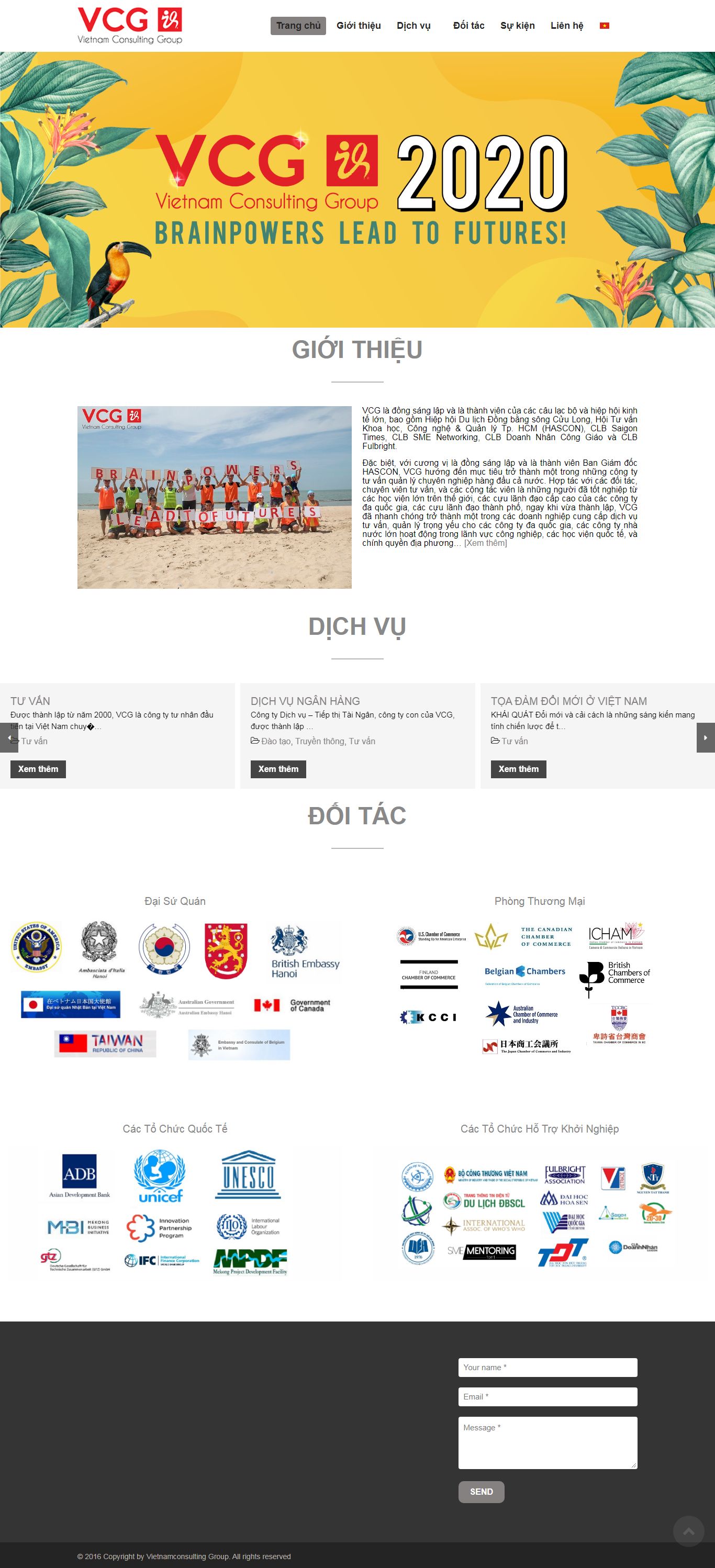 Thiết kế Web khởi nghiệp vietnamconsulting.com