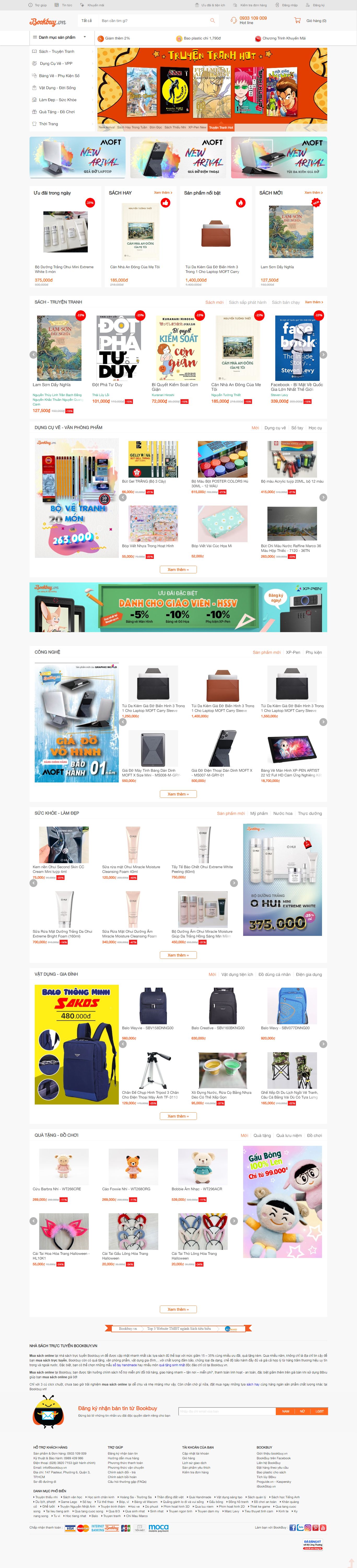 Thiết kế Web khởi nghiệp bookbuy.vn