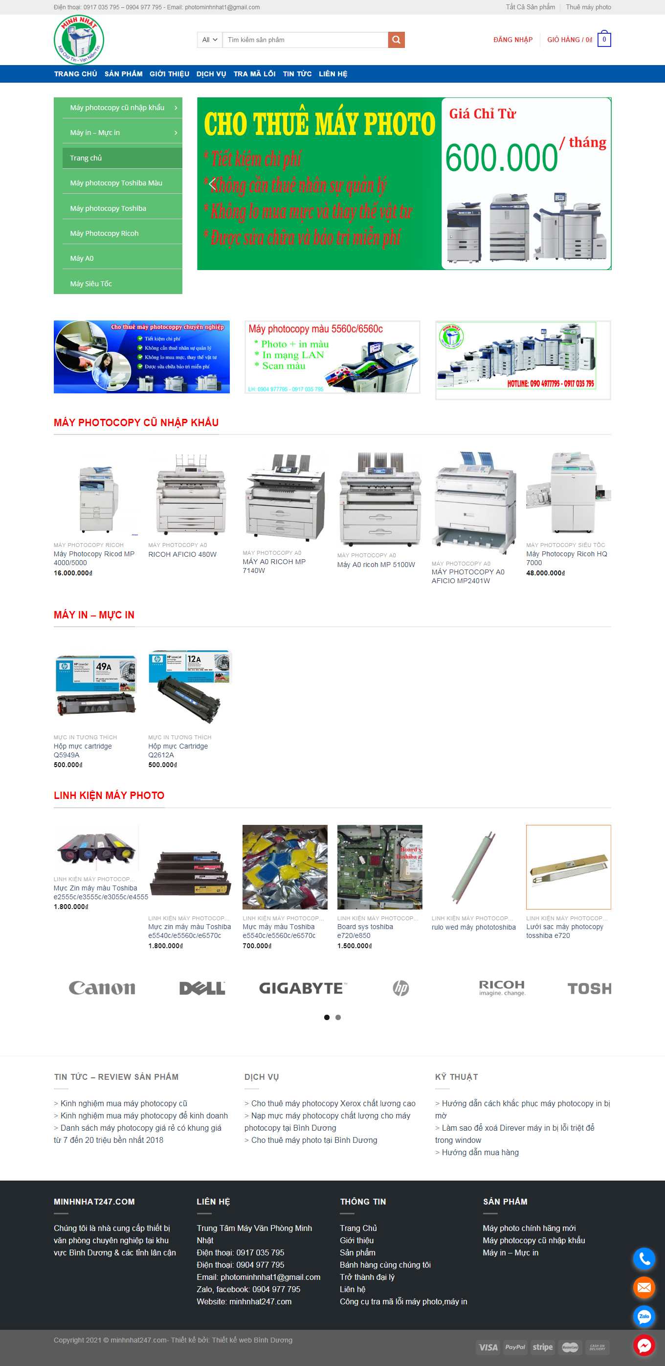 Thiết kế Web thanh xuân minhnhat247.com