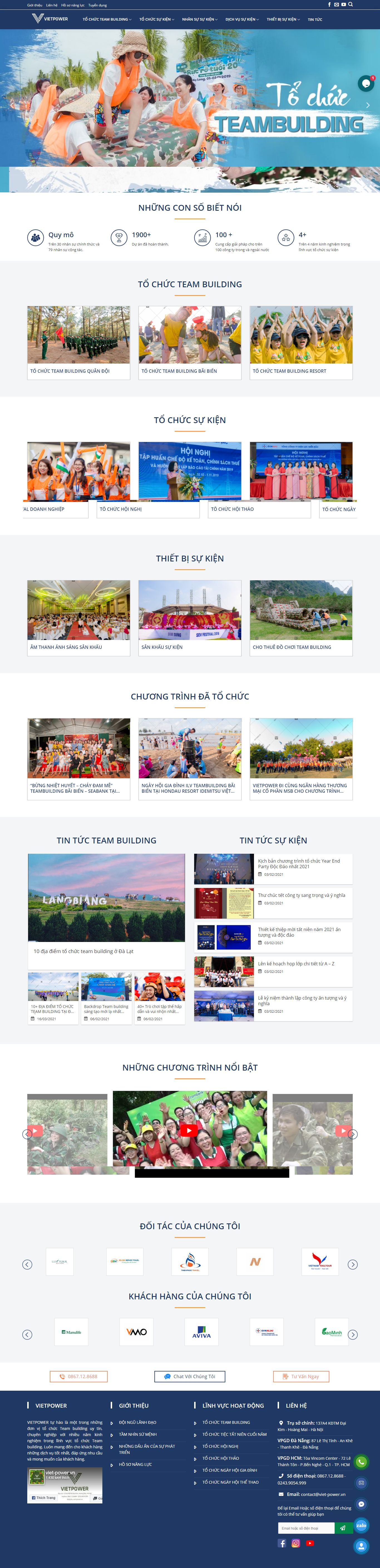 Thiết kế Web hội thảo viet-power.vn