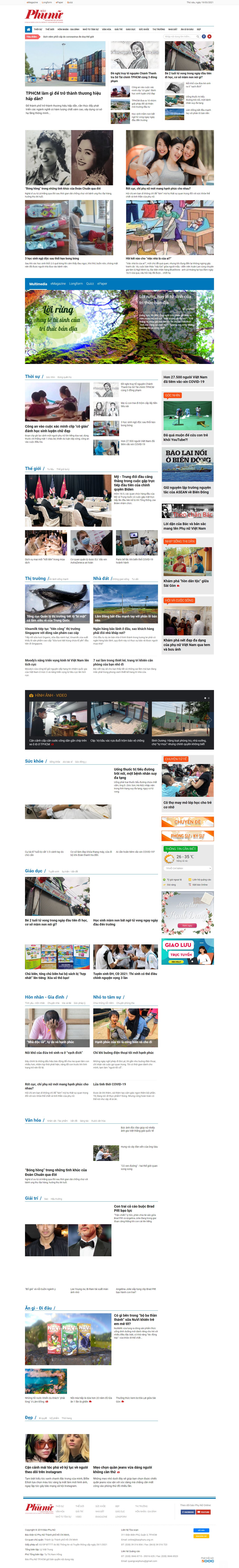 Thiết kế Web mạng xã hội phunuonline.com.vn