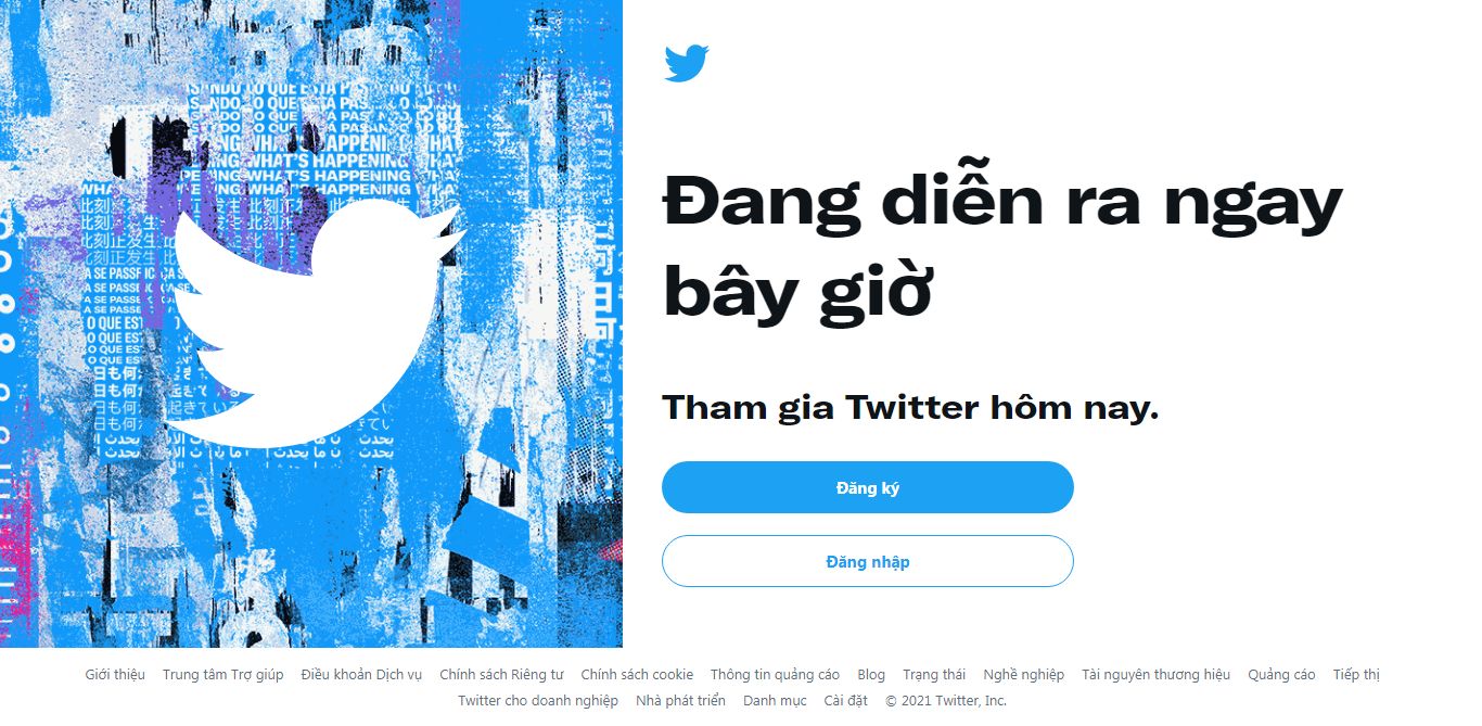 Thiết kế Web mạng xã hội twitter.com
