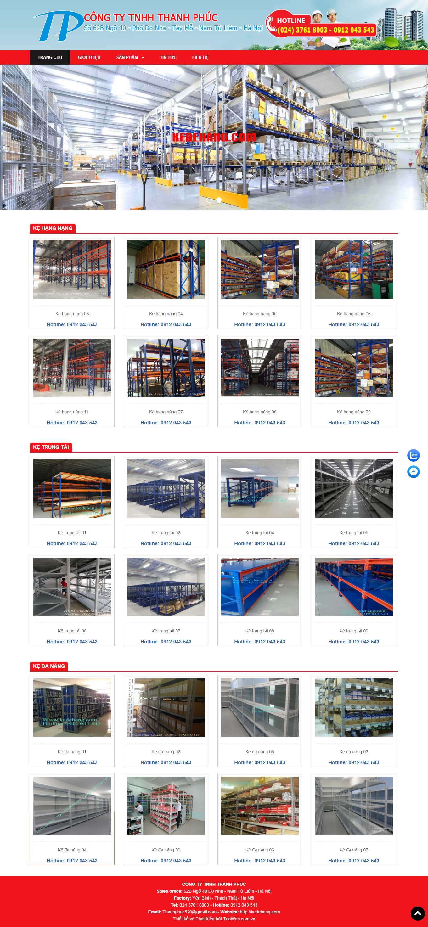 Thiết kế Web quận cầu giấy kedehang.com