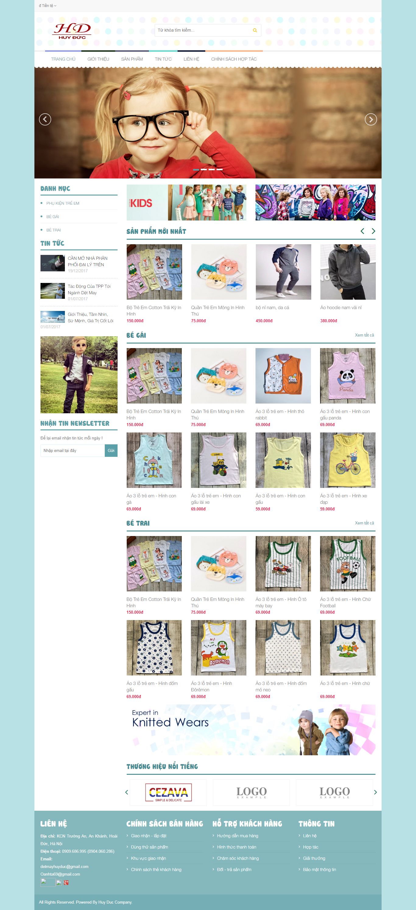 Thiết kế Web xuất khẩu huyduc.com.vn