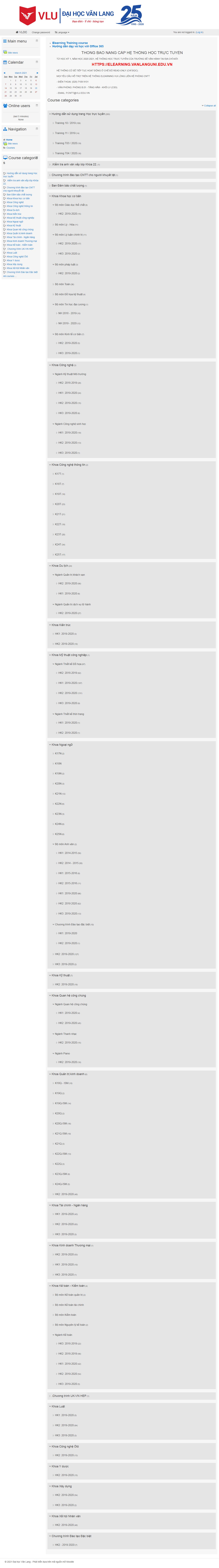 Thiết kế Web học online hoctructuyen.vanlanguni.edu.vn