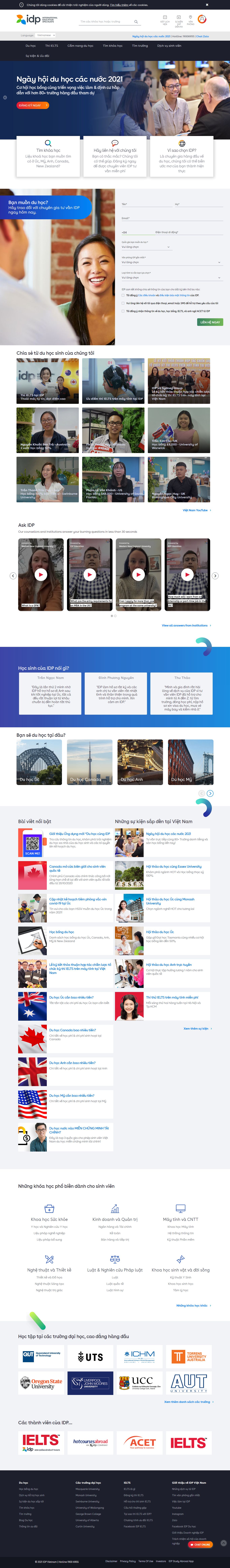 Thiết kế Web học online idp.com