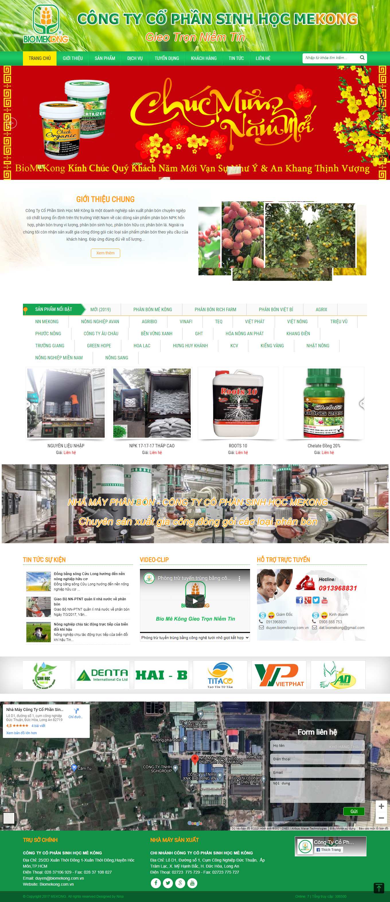 Thiết kế Web sehilo biomekong.com.vn