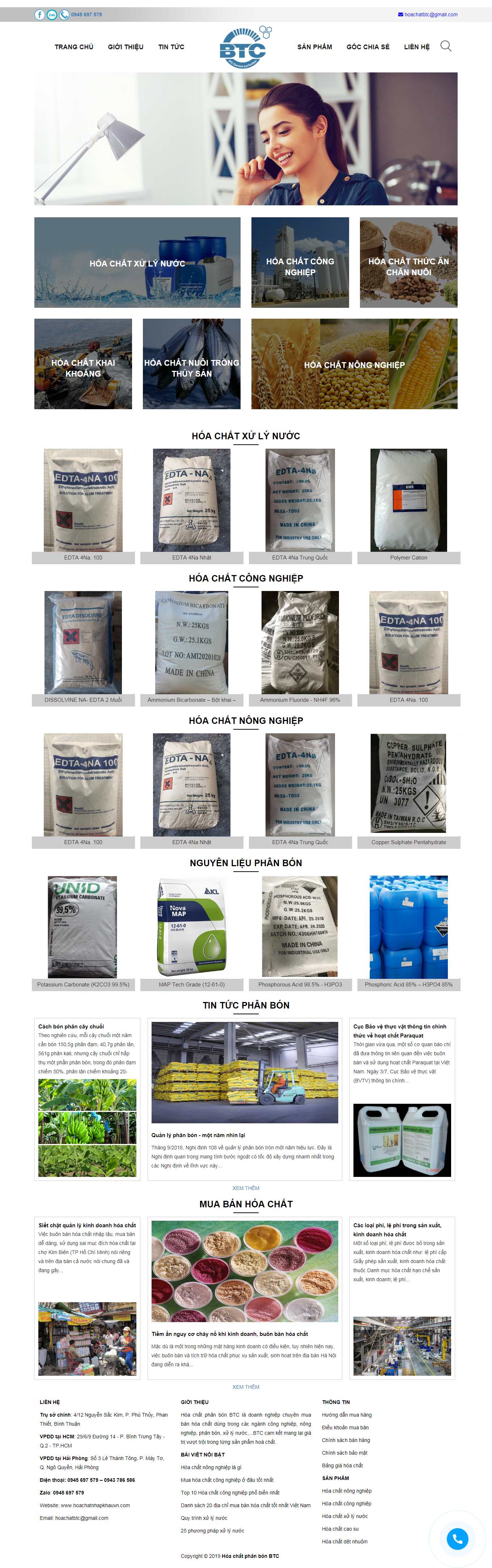 Thiết kế Web sehilo hoachatnhapkhauvn.com