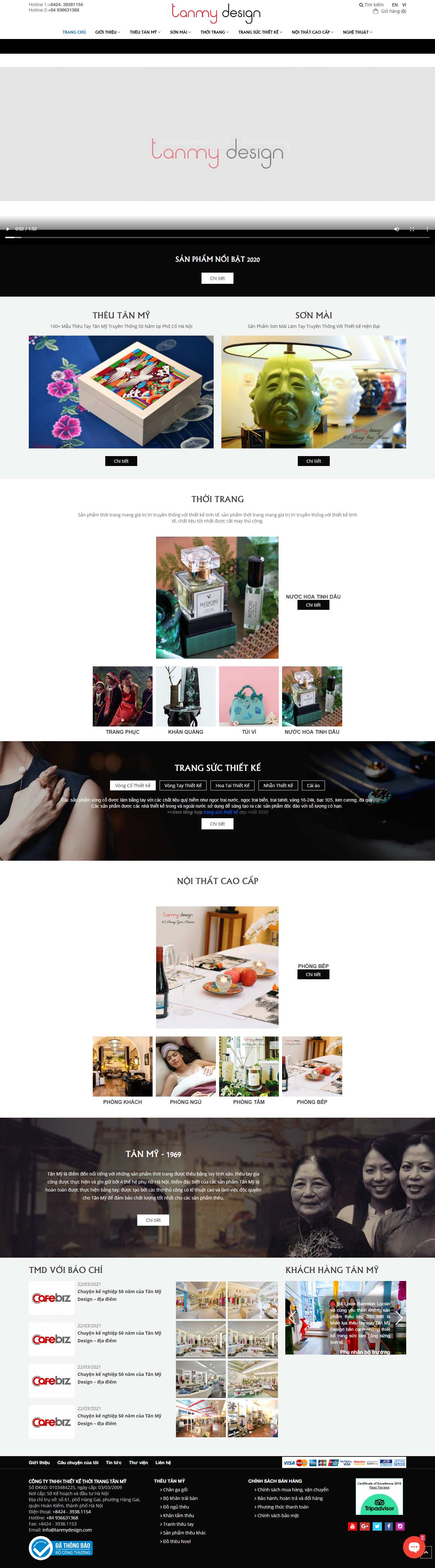 Thiết kế Web sehilo tanmydesign.com