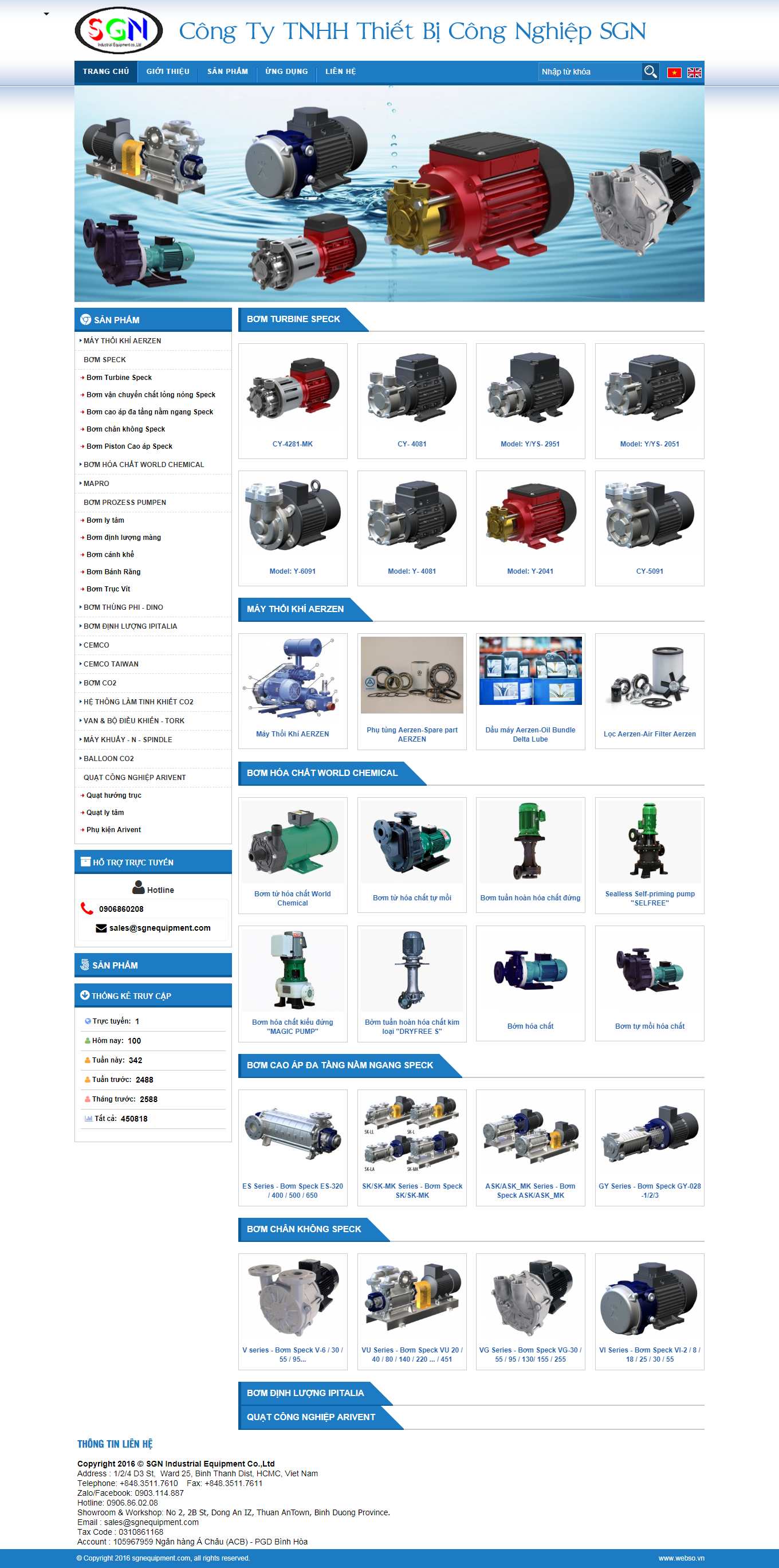 Thiết kế Web sehilo sgnequipment.com