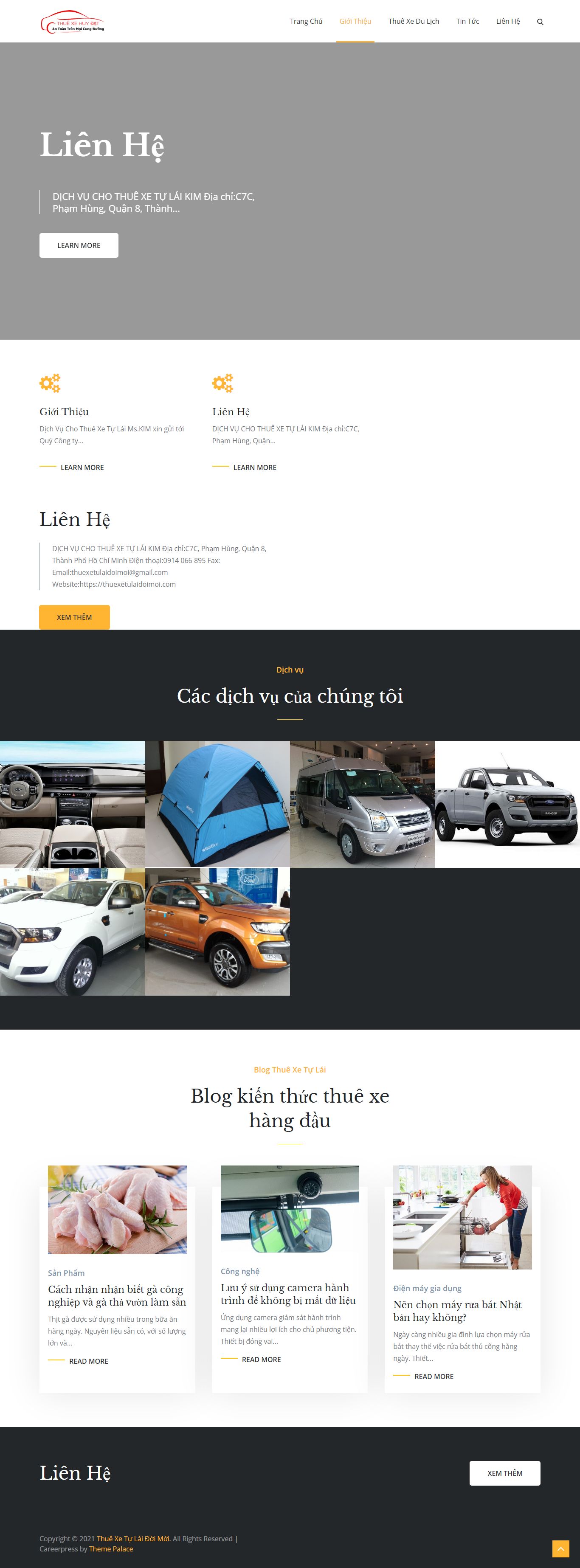 Thiết kế Web laravel thuexetulaidoimoi.com