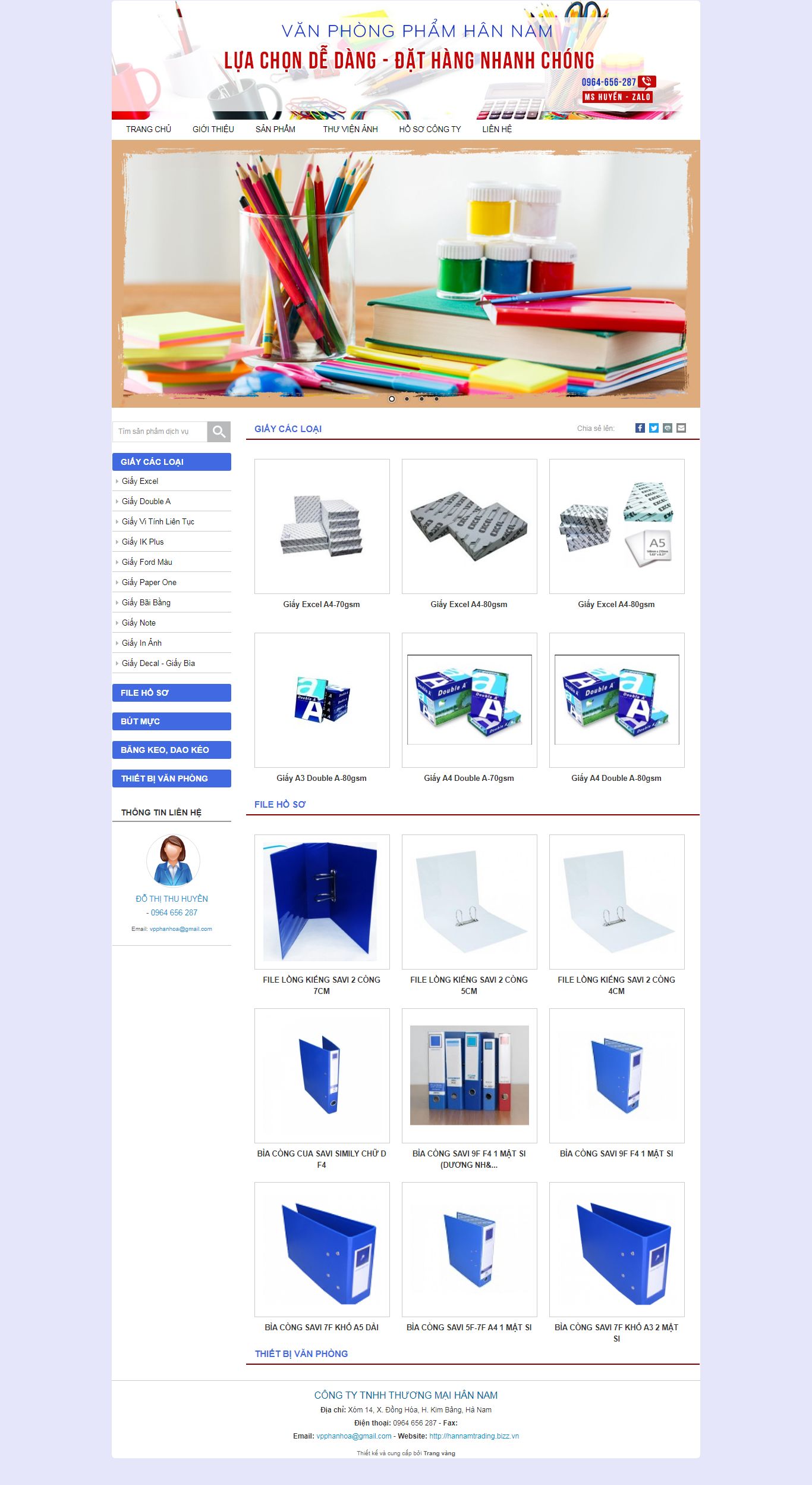 Thiết kế Web chất lượng hannamtrading.bizz.vn