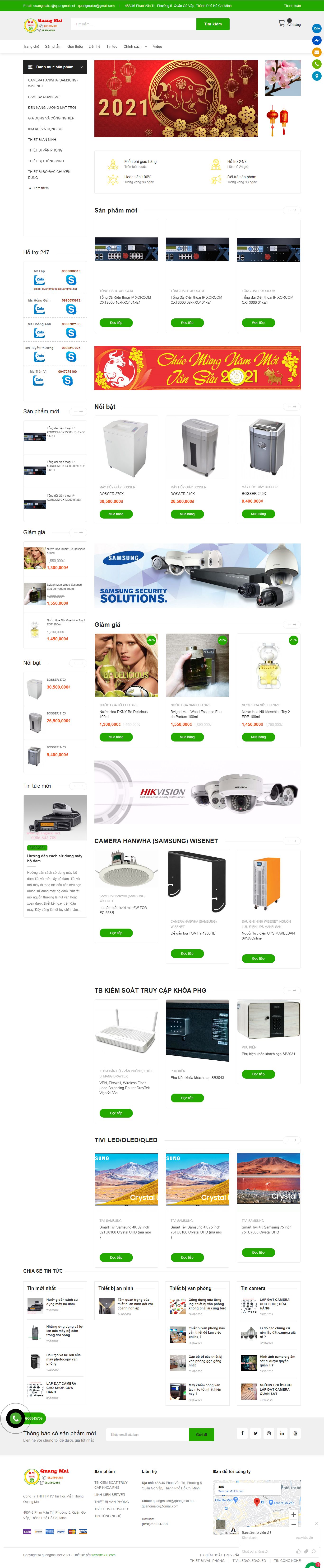 Thiết kế Web siêu tốc quangmai.net