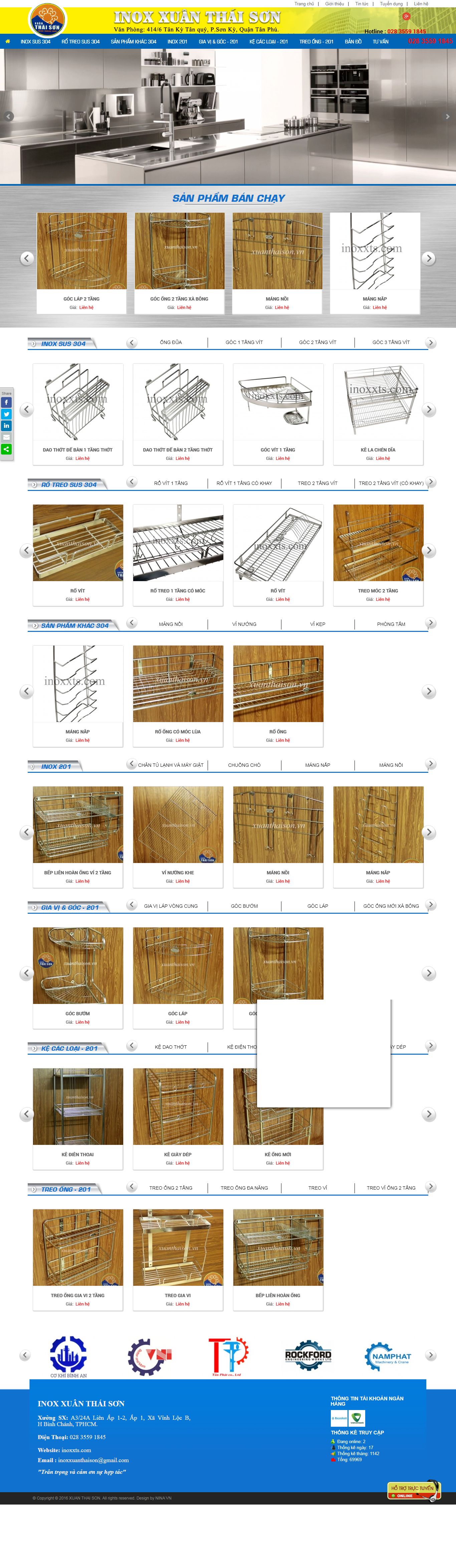 Thiết kế Web siêu tốc inoxxts.com