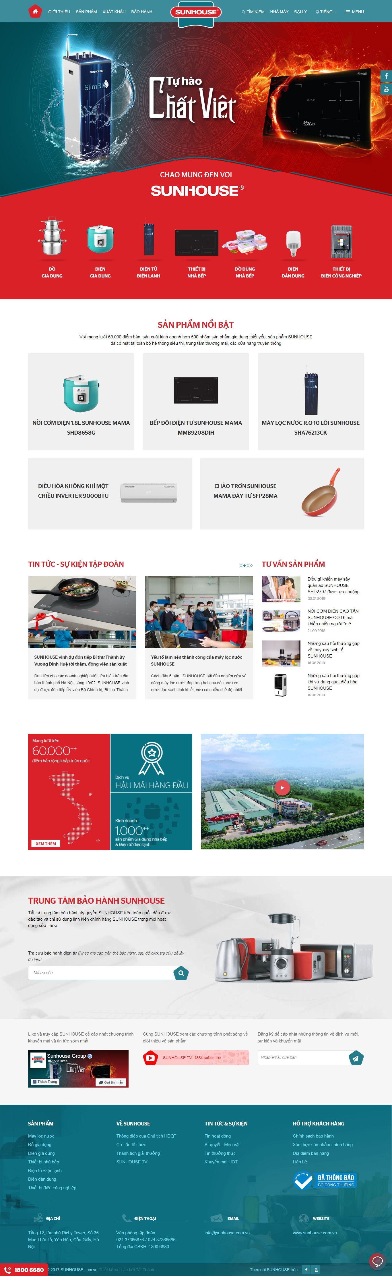 Thiết kế Web việt nam sunhouse.com.vn