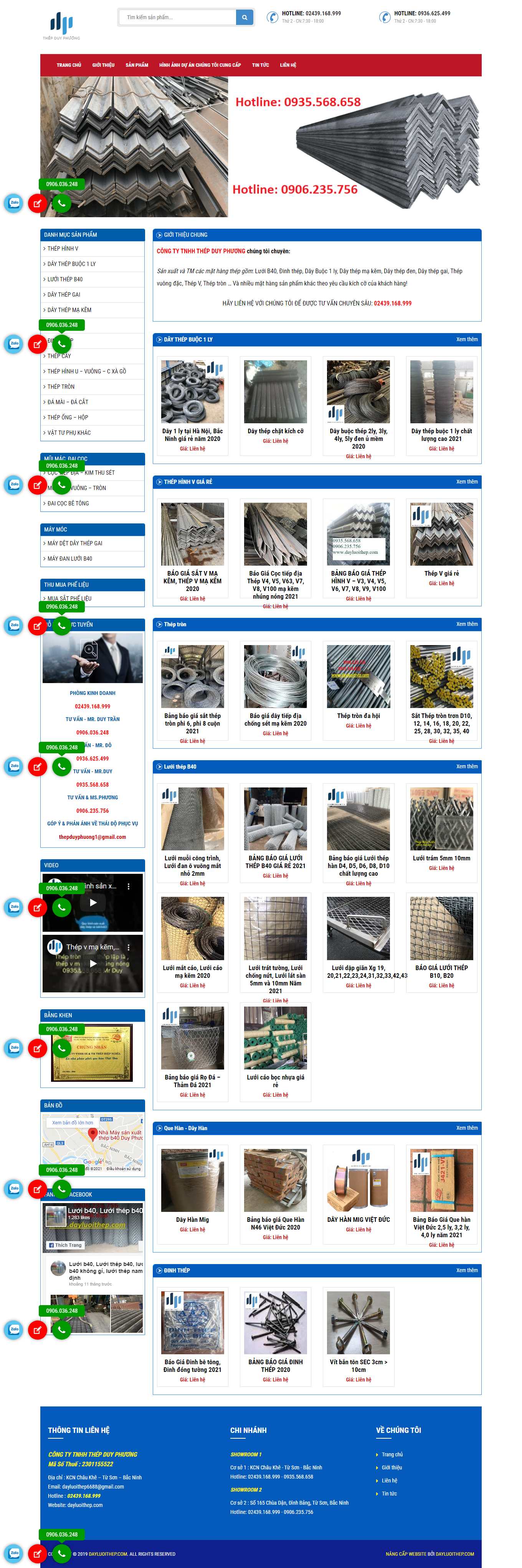 Thiết kế Web quận bắc từ liêm dayluoithep.com