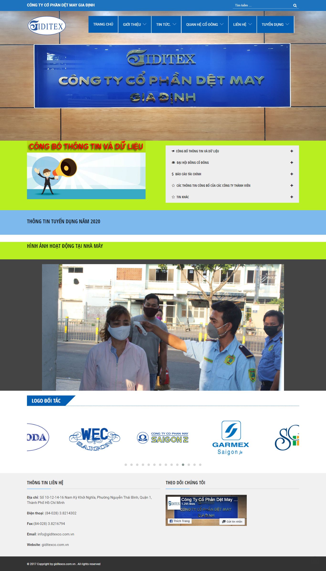 Thiết kế Web nước ngoài giditexco.com.vn